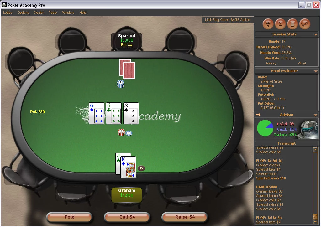 Изображение игры: Poker Academy: Texas Hold'em