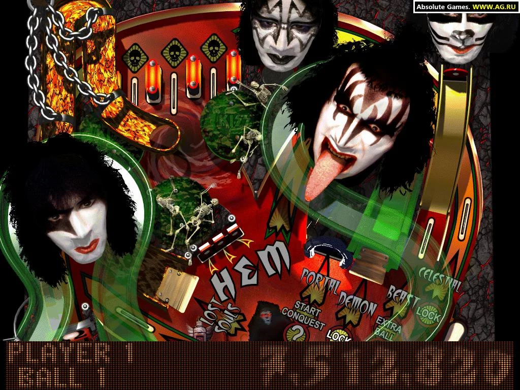 Изображение игры: KISS Pinball