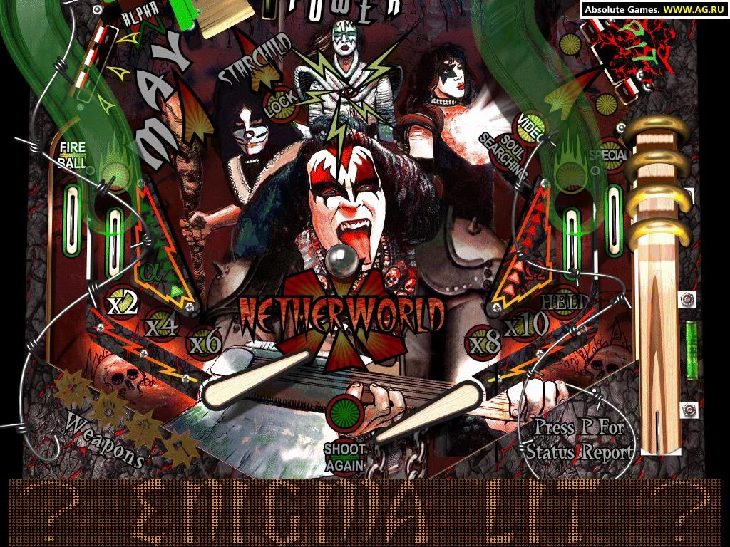 Изображение игры: KISS Pinball