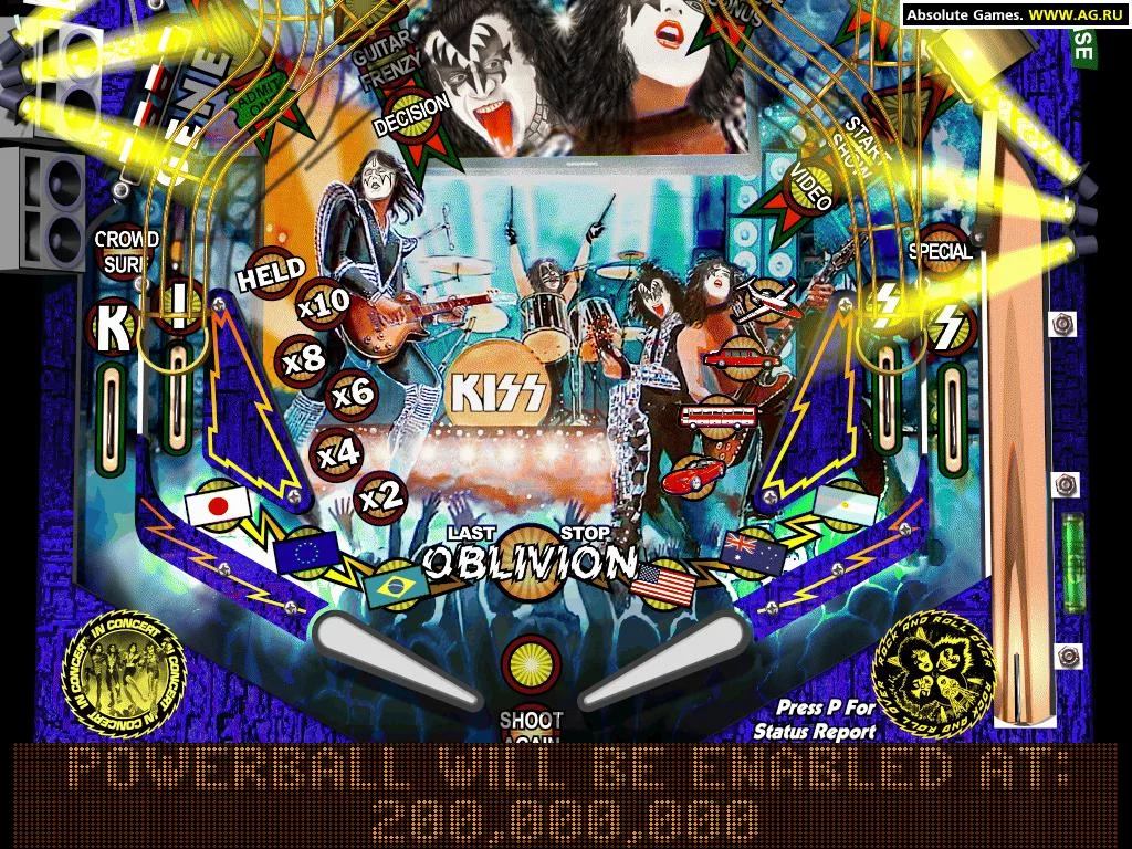 Изображение игры: KISS Pinball