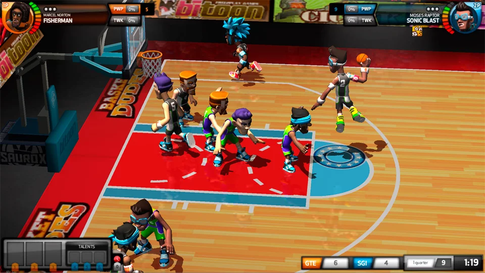 Изображение игры: BasketDudes