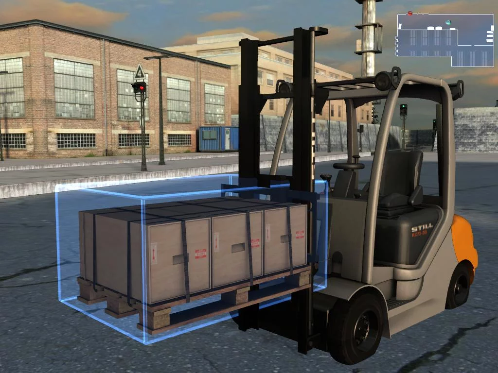 Изображение игры: Forklift Truck Simulator 2009