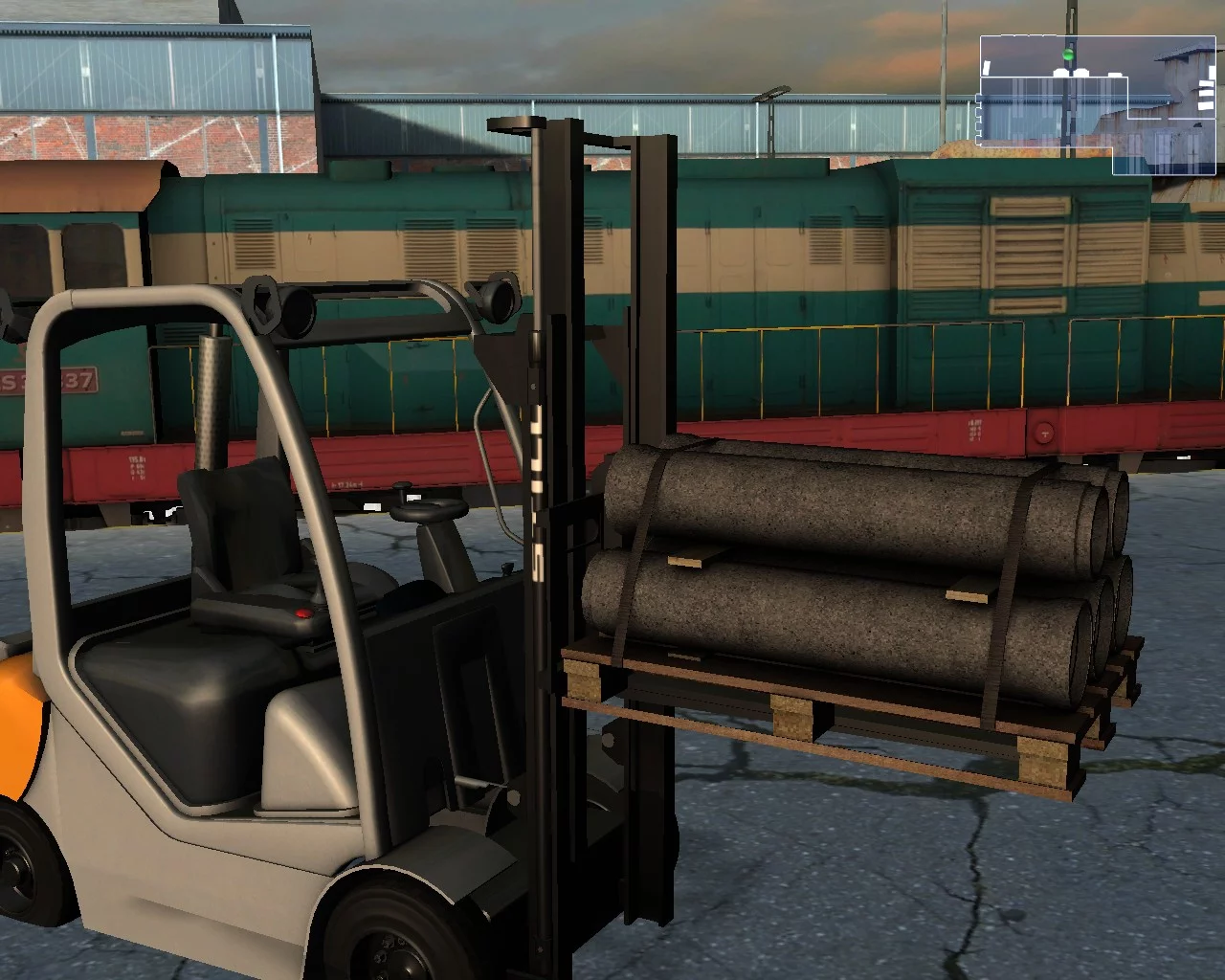 Изображение игры: Forklift Truck Simulator 2009