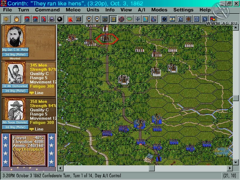 Изображение игры: Civil War Battles: Campaign Corinth