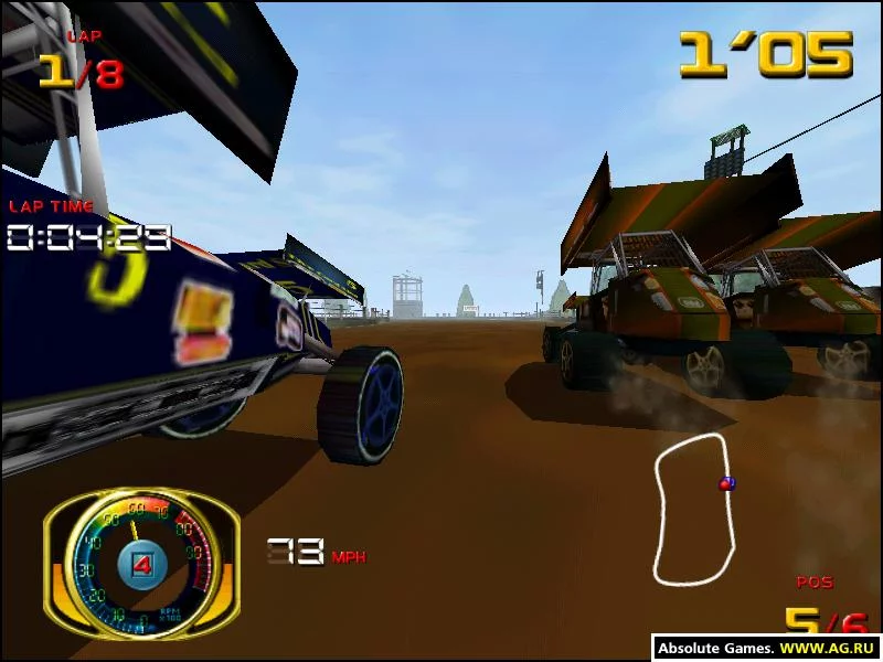 Изображение игры: Sprint Car Racing