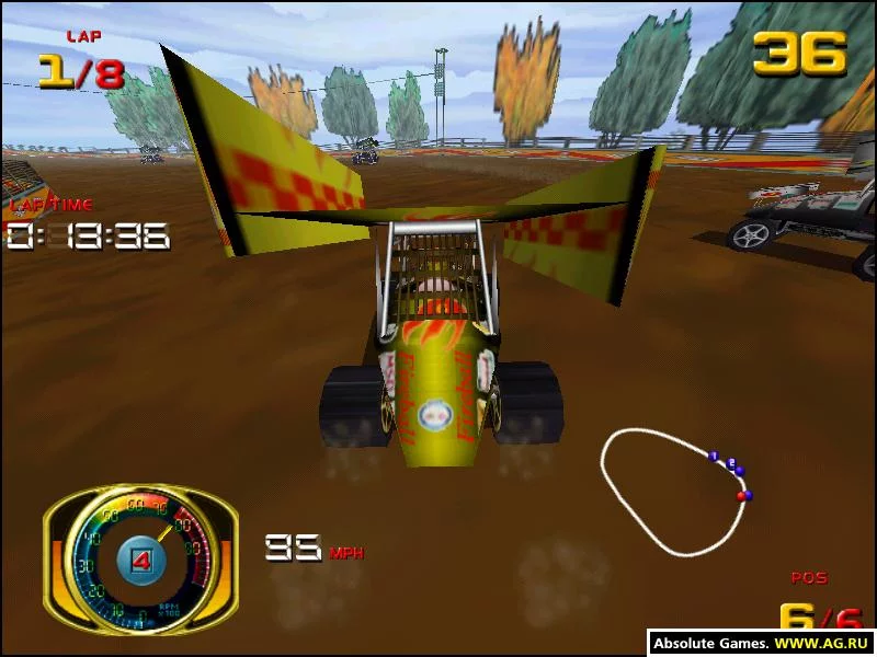Изображение игры: Sprint Car Racing
