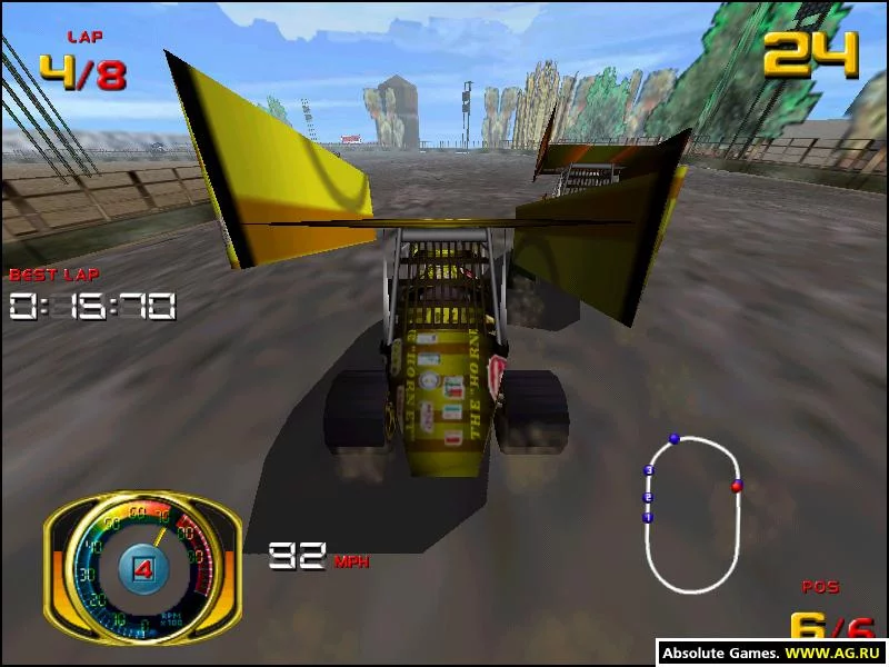 Изображение игры: Sprint Car Racing