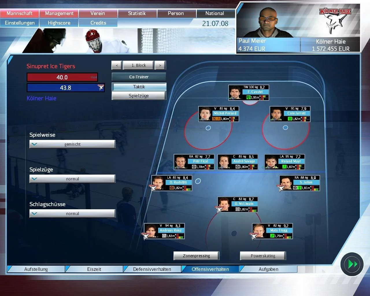 Изображение игры: Ice Hockey Manager 2009