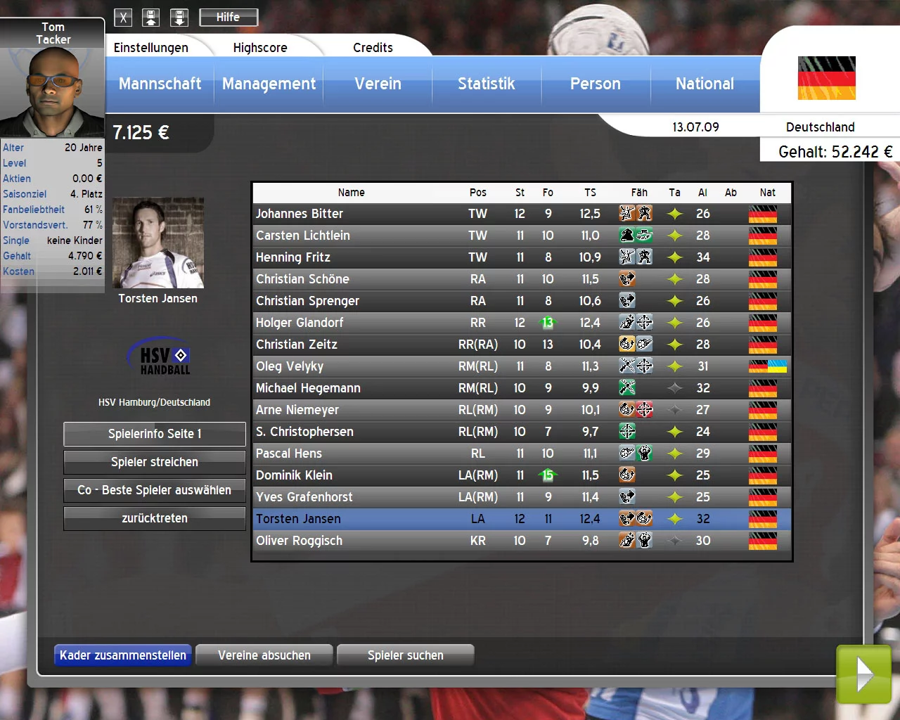Изображение игры: Handball Manager 2010