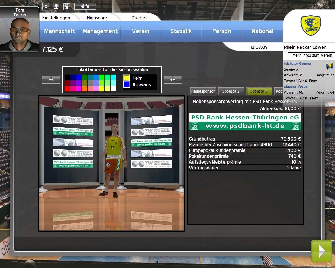 Изображение игры: Handball Manager 2010