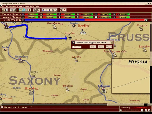 Изображение игры: Wargamer: Napoleon 1813