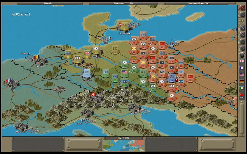 Изображение игры: Strategic Command 2: Patton Drives East