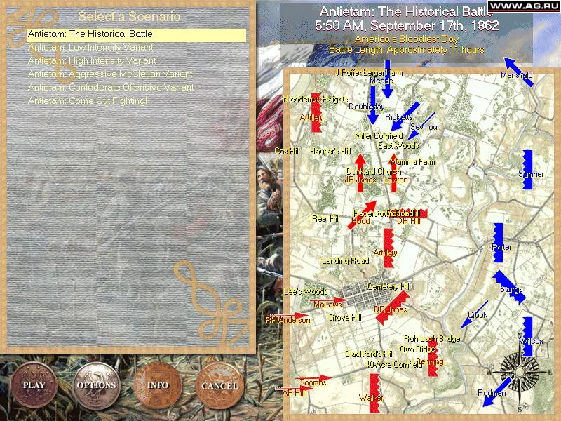 Изображение игры: Sid Meier's Antietam!