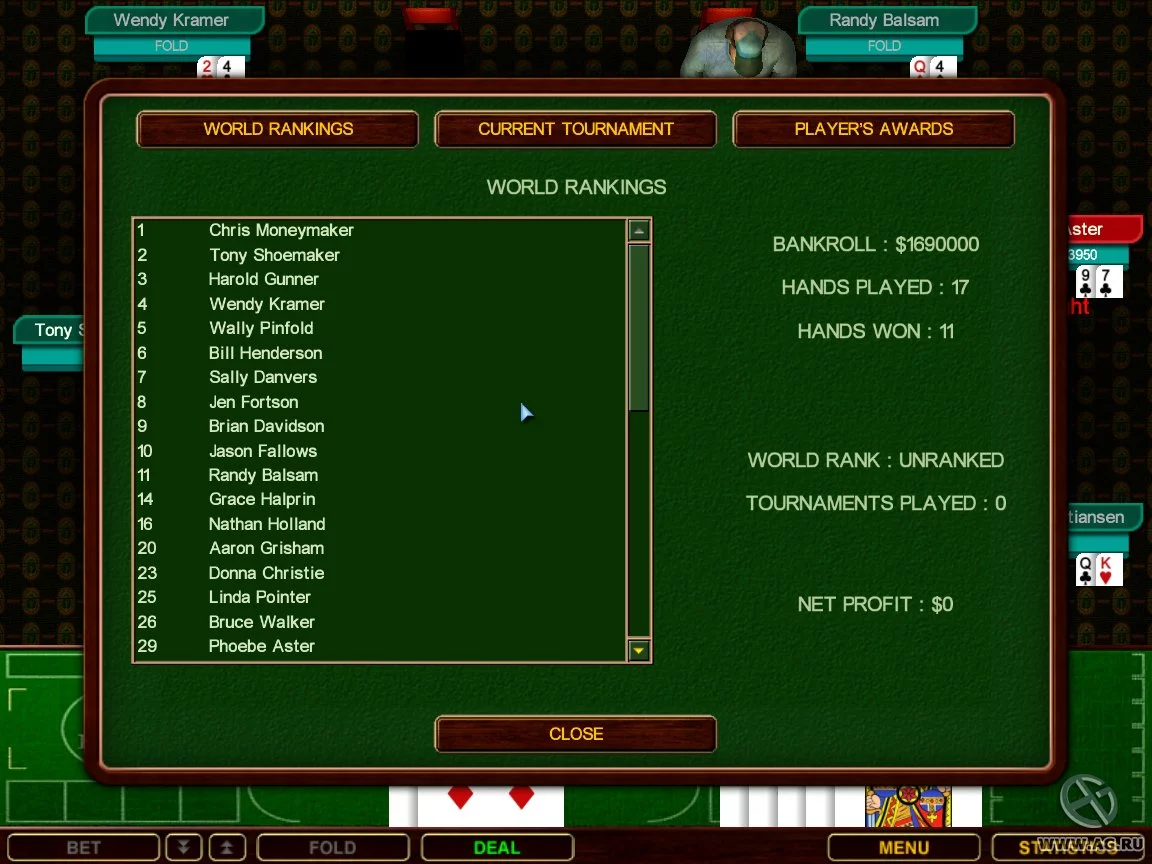Изображение игры: Chris Moneymaker's World Poker Championship
