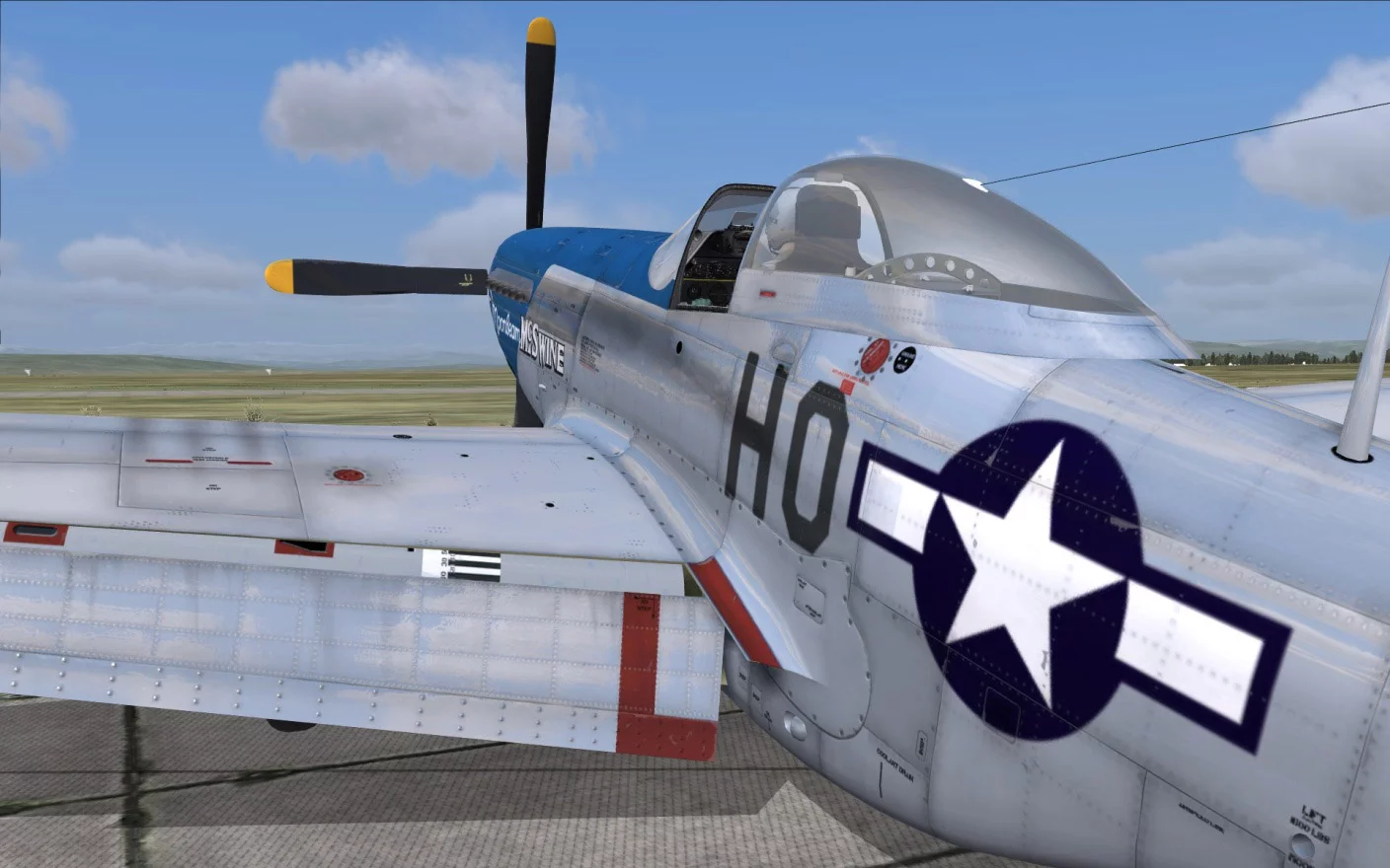 Изображение игры: Digital Combat Simulator: P-51D Mustang