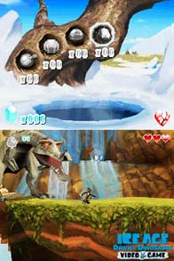 Изображение игры: Ice Age: Dawn of the Dinosaurs (DS)