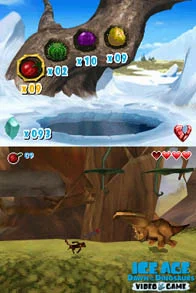 Изображение игры: Ice Age: Dawn of the Dinosaurs (DS)