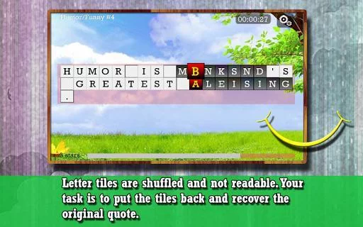 Изображение игры: Word puzzle for the Happy soul
