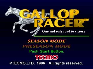 Изображение игры: Gallop Racer