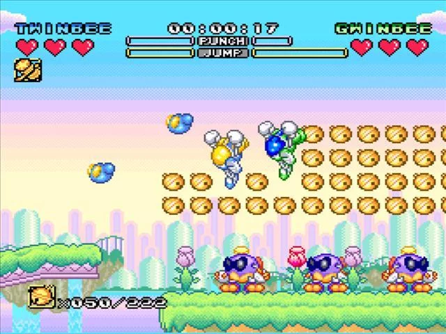 Изображение игры: Pop'n TwinBee: Rainbow Bell Adventures