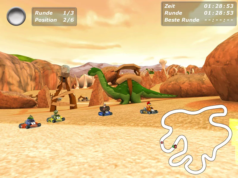 Изображение игры: Moorhuhn Kart 3
