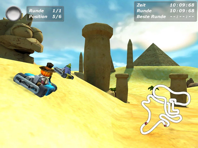 Изображение игры: Moorhuhn Kart 3