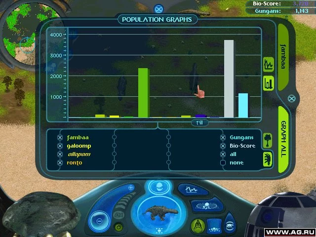 Изображение игры: Star Wars: Episode I - Gungan Frontier