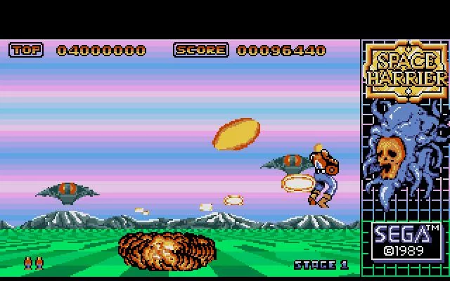 Изображение игры: Space Harrier