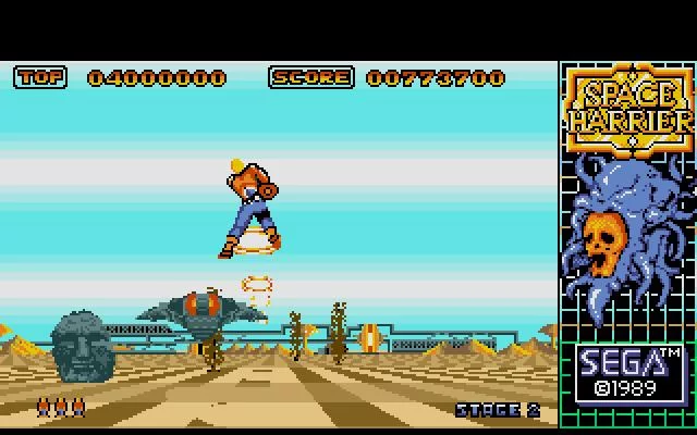 Изображение игры: Space Harrier