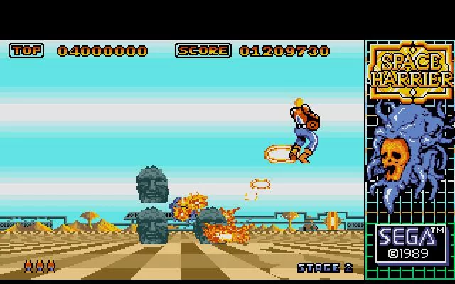 Изображение игры: Space Harrier