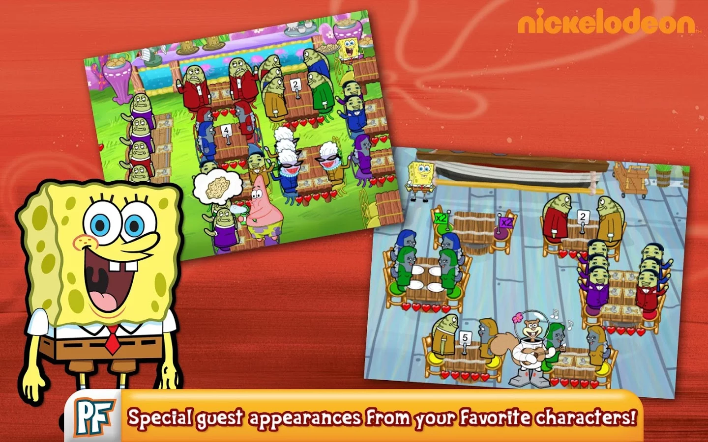 Изображение игры: SpongeBob Diner Dash