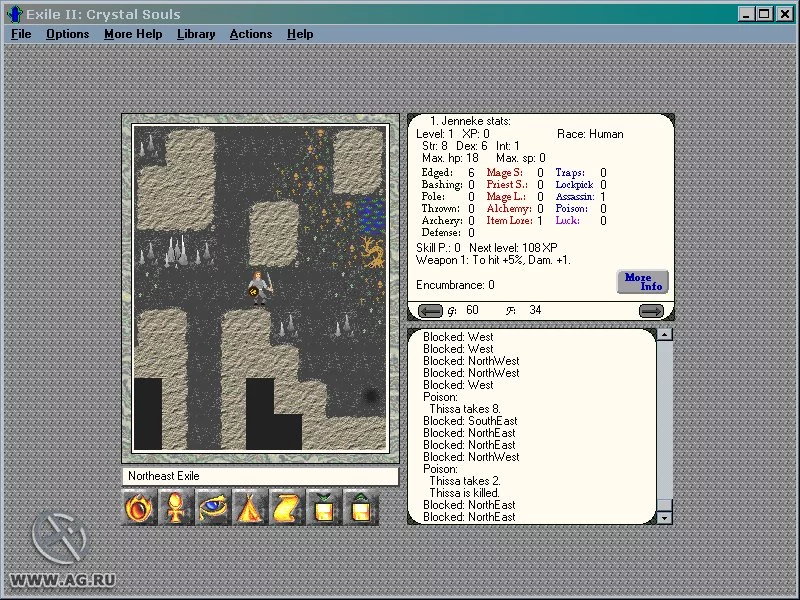 Изображение игры: Exile 2: Crystal Souls