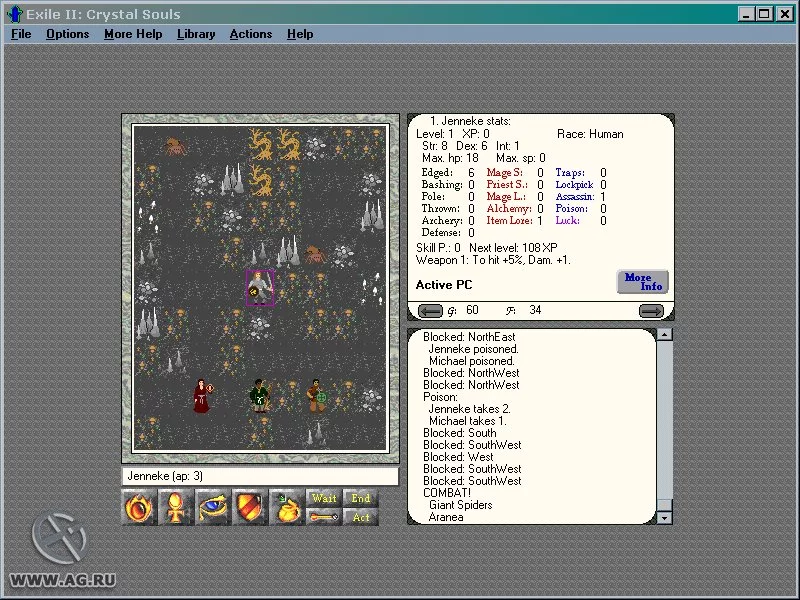 Изображение игры: Exile 2: Crystal Souls
