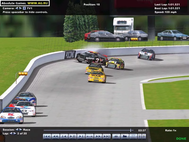 Изображение игры: NASCAR Racing 4