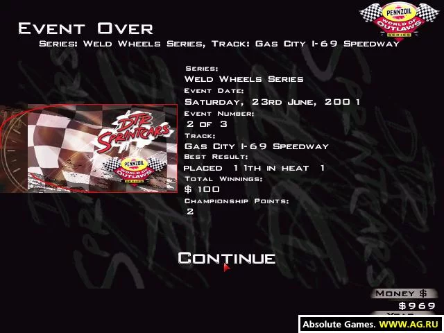 Изображение игры: Dirt Track Racing: Sprint Cars