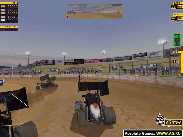 Изображение игры: Dirt Track Racing: Sprint Cars