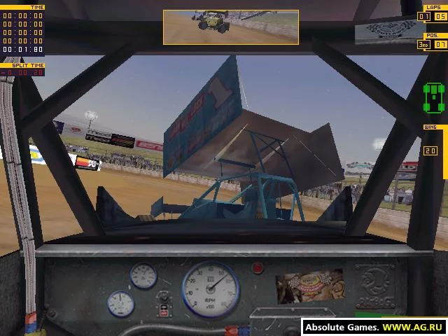 Изображение игры: Dirt Track Racing: Sprint Cars