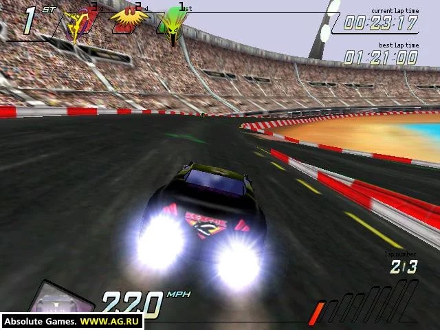 Изображение игры: NASCAR Racers