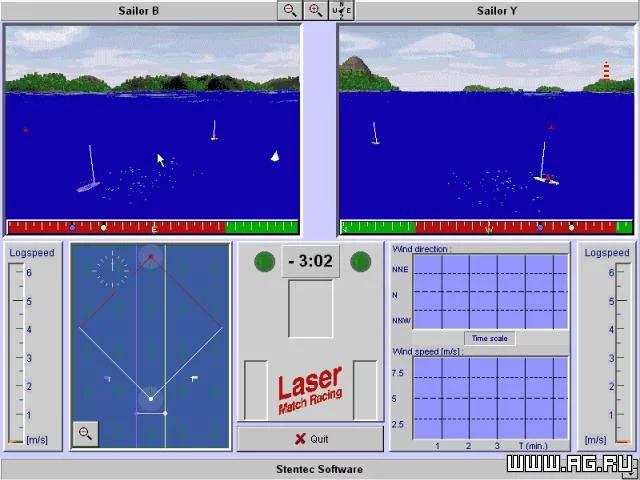 Изображение игры: Laser Match Racing