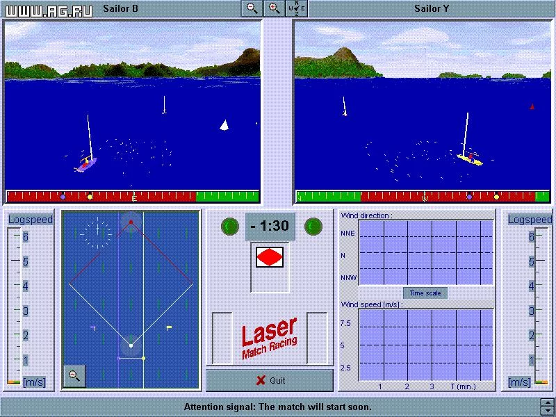 Изображение игры: Laser Match Racing