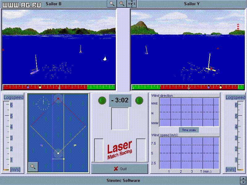 Изображение игры: Laser Match Racing
