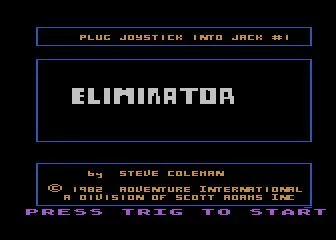 Изображение игры: Eliminator (1982)