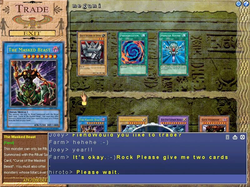 Изображение игры: Yu-Gi-Oh! Online