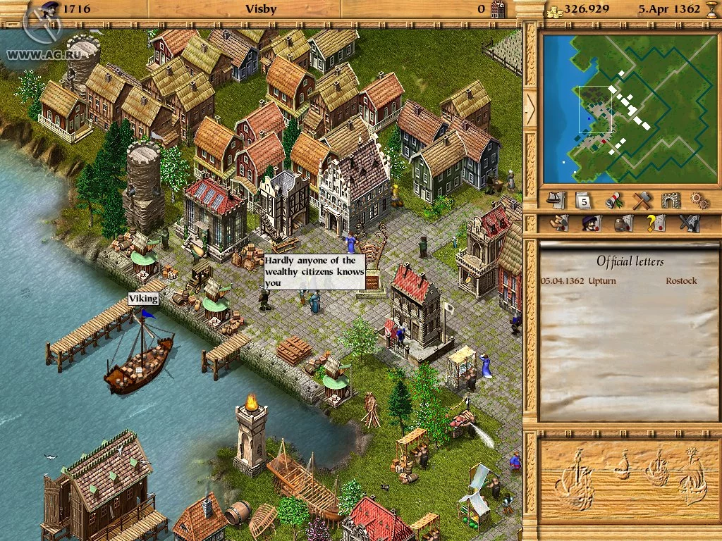 Изображение игры: Patrician 3: The Rise of the Hanse