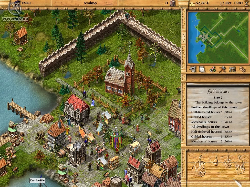 Изображение игры: Patrician 3: The Rise of the Hanse