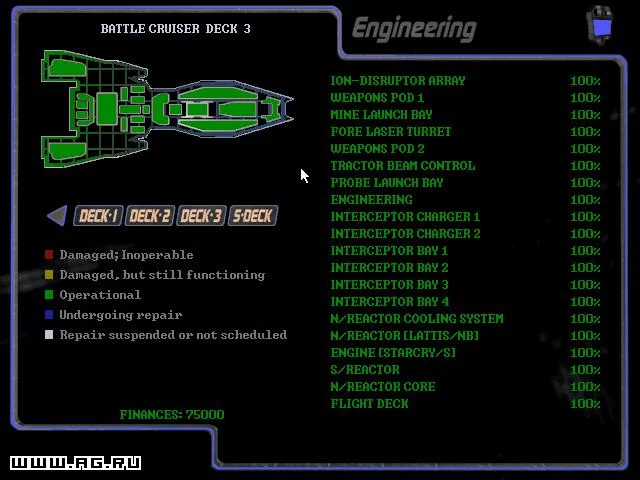 Изображение игры: Battlecruiser 3000AD