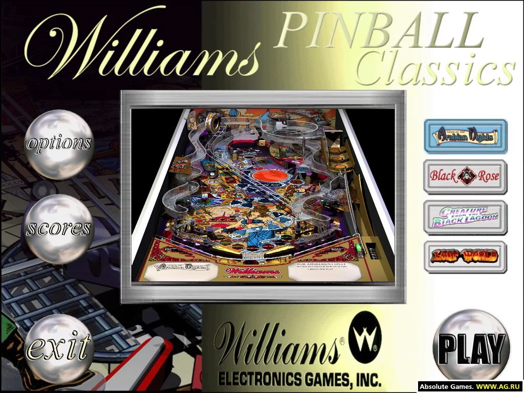 Изображение игры: Williams Pinball Classics (2001)