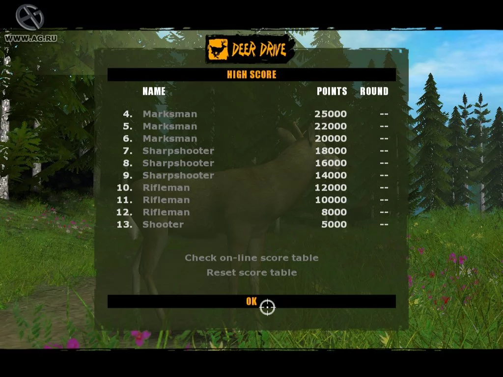 Изображение игры: Deer Drive