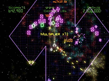 Изображение игры: Geometry Wars: Galaxies