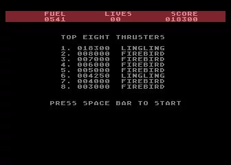 Изображение игры: Thrust